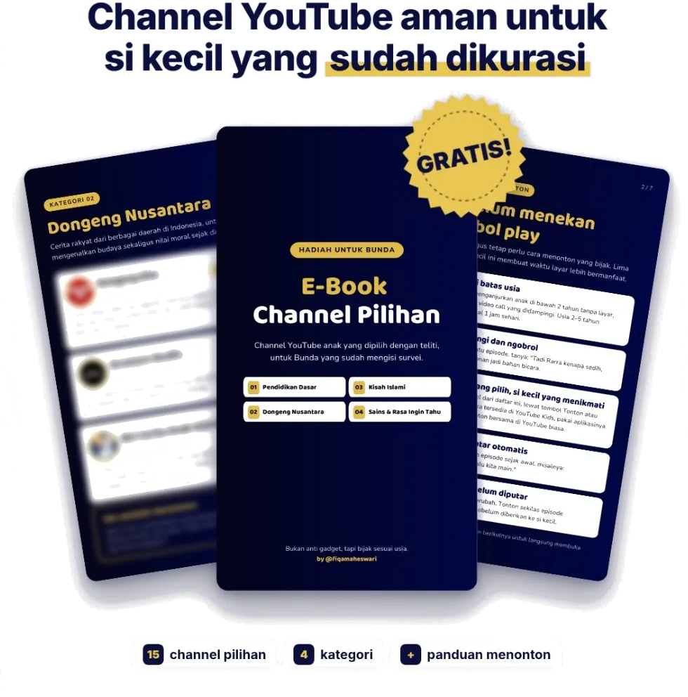 E-Book Channel Pilihan: channel YouTube aman untuk si kecil yang sudah dikurasi